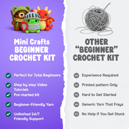 Mini Crafts™ Learn-To-Crochet Kits