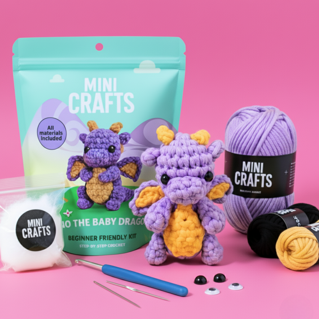 Mini Crafts™ Learn-To-Crochet Kits