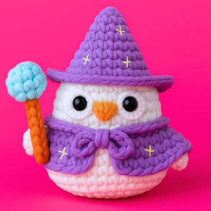 Merlin the Wizard Owl Crochet Kit