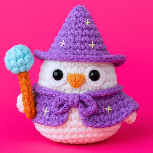 Merlin the Wizard Owl Crochet Kit