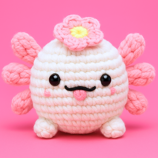 Jelly The Sakura Axolotl Crochet Kit