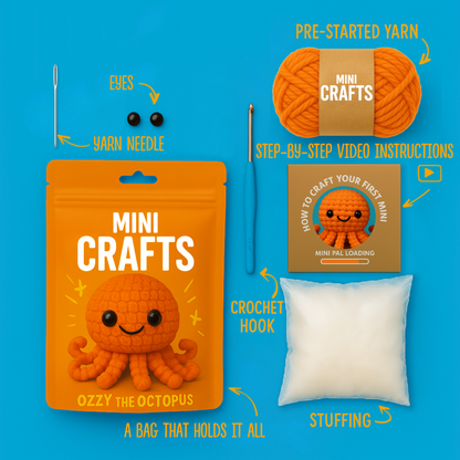 Ozzy The Octopus Crochet Kit