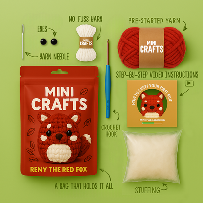 Remy The Red Fox Crochet Kit