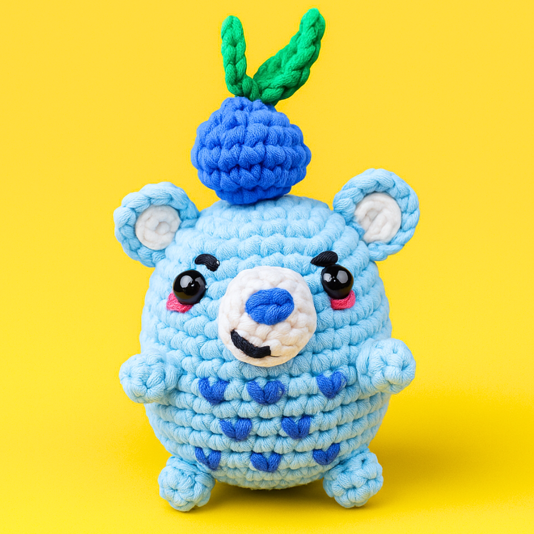 Barry The Blueberry Bear Crochet Kit