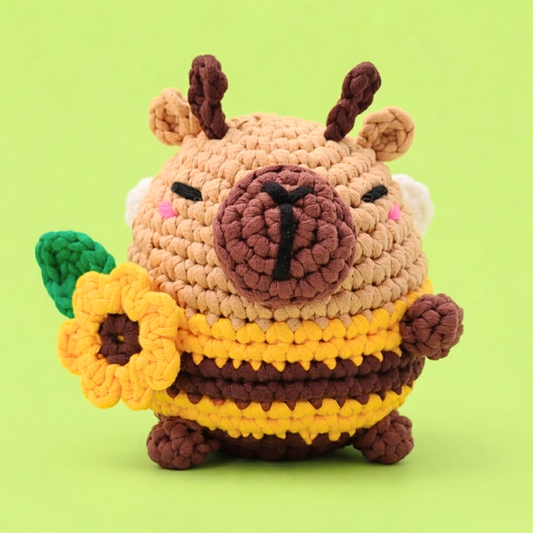Lucy The Bee Capybara Crochet Kit